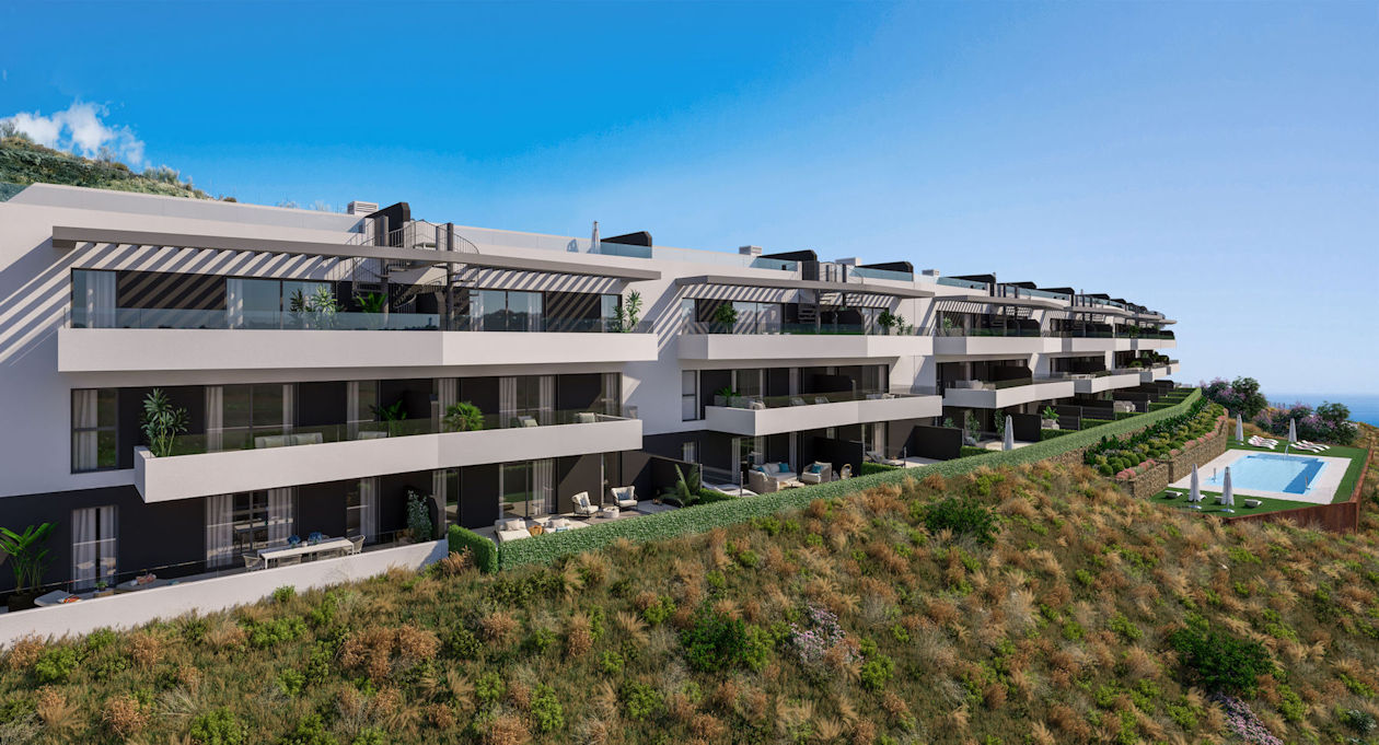 Lujosos apartamentos en construcción en Rincón de la Victoria